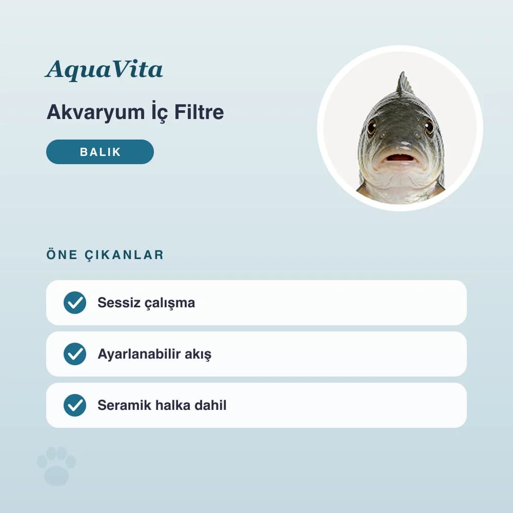 Akvaryum İç Filtre 600 L/saat – öne çıkan özellikler