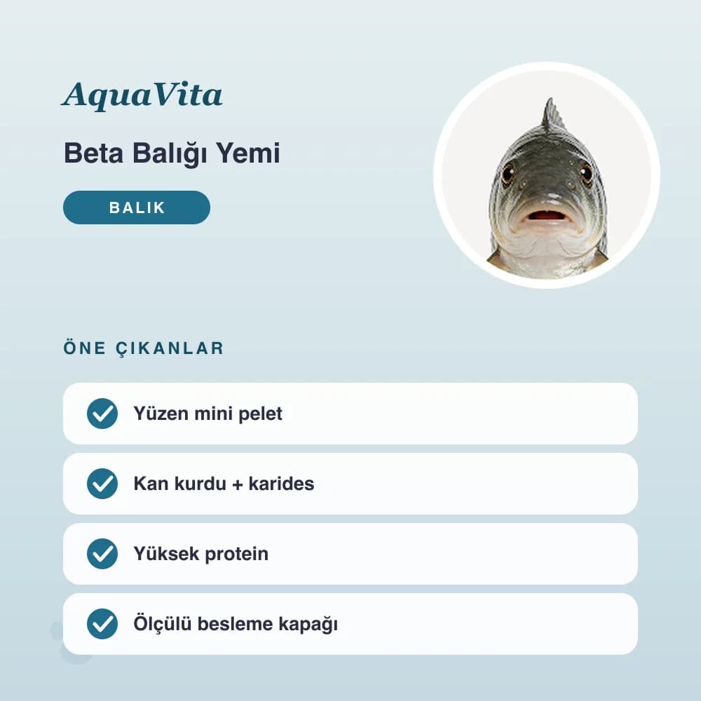 Beta Balığı Yemi 20 g – öne çıkan özellikler