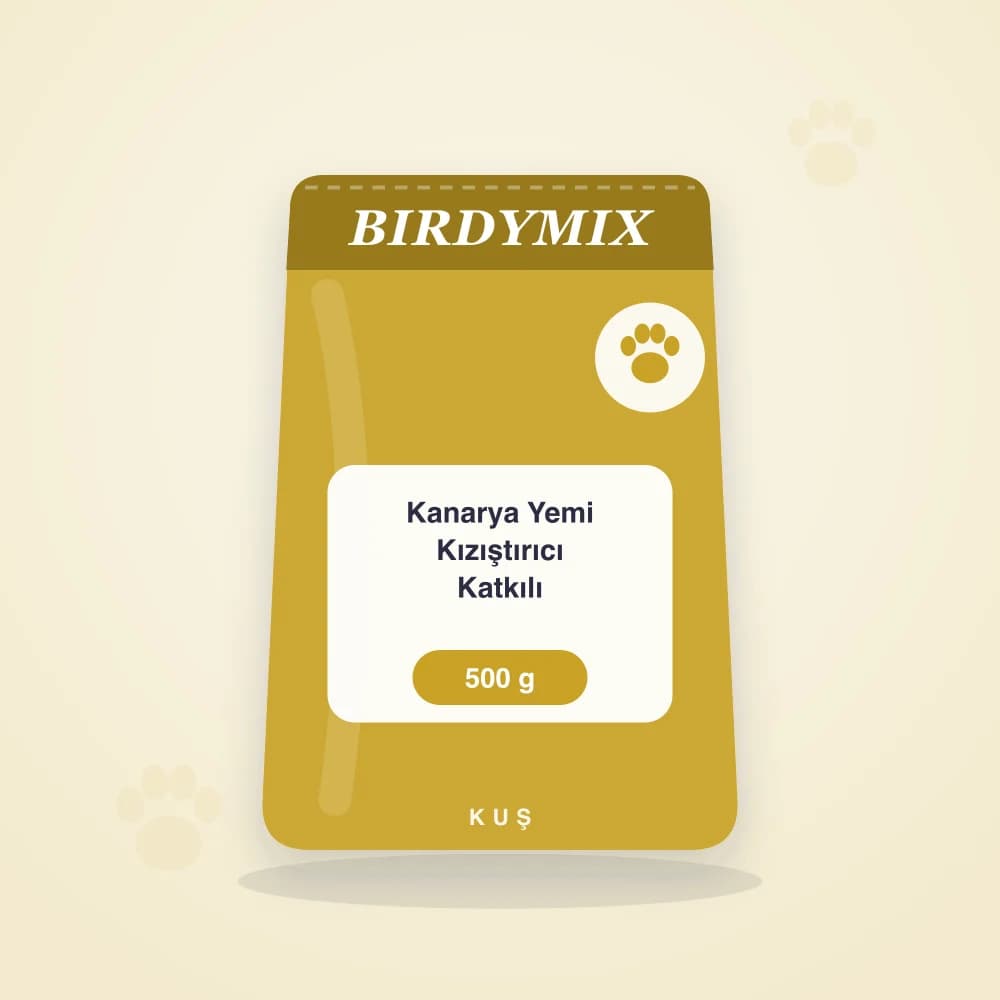 BirdyMix Kanarya Yemi Kızıştırıcı Katkılı 500 g ambalaj görseli