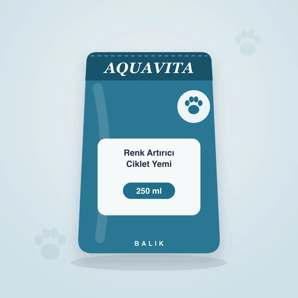 AquaVita Renk Artırıcı Ciklet Yemi 250 ml ambalaj görseli