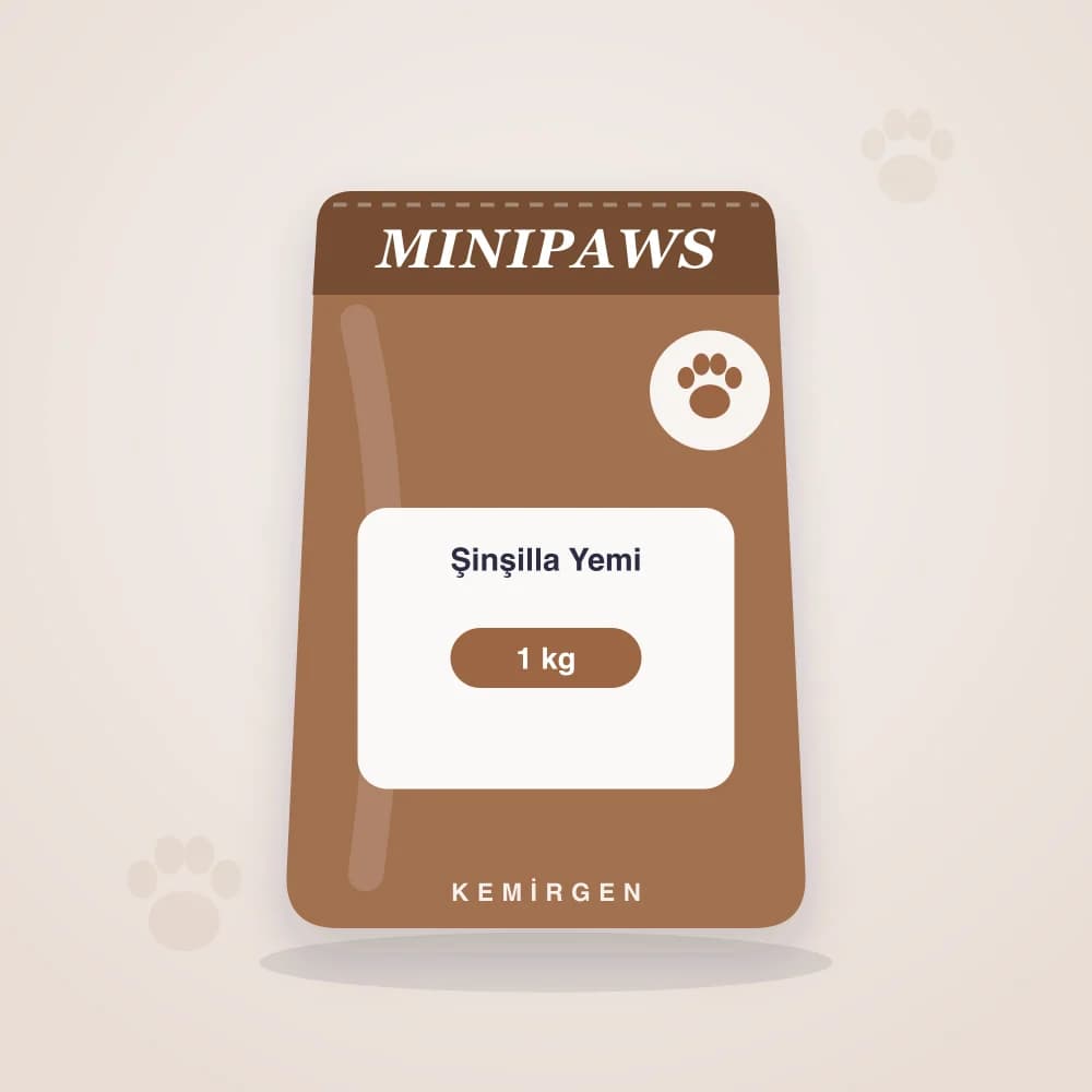 MiniPaws Şinşilla Yemi 1 kg ambalaj görseli