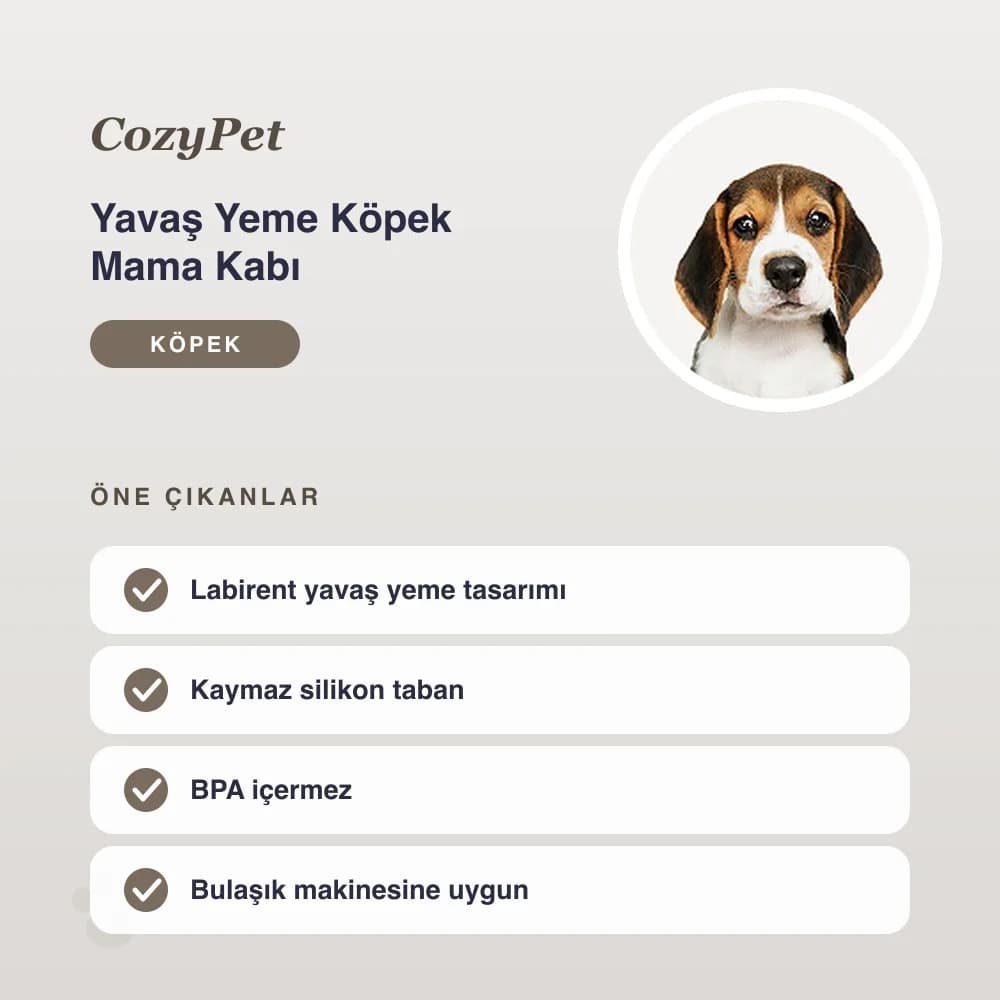 Yavaş Yeme Köpek Mama Kabı – öne çıkan özellikler