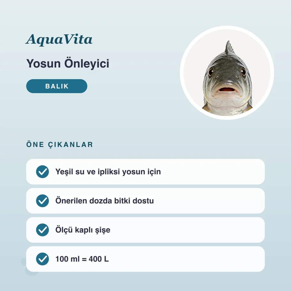 Yosun Önleyici 100 ml – öne çıkan özellikler