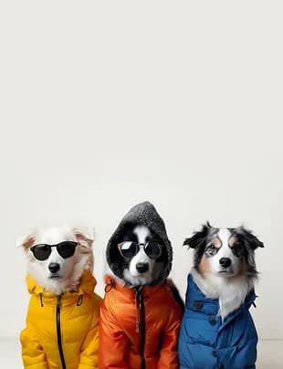 Montlu iki köpek